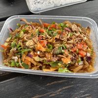 Asian noodles   at Roti Overdrive in Kaikoura