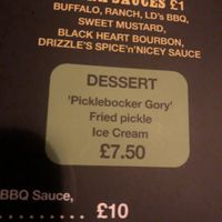 The imaginative dessert   at LD's Kitchen - The Black Heart in North West London