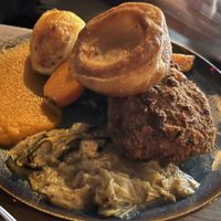 Southern fried mocken’ breast Sunday roast  at LD's Kitchen - The Black Heart in North West London