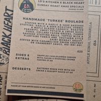  at LD's Kitchen - The Black Heart in North West London