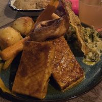 Tofu Pork Sunday Roast at LD's Kitchen - The Black Heart in North West London
