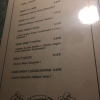 Vegane Pastakarte  at Spaghetteria Aquino in Regensburg