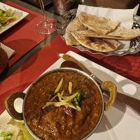 Bengan bharta and roti at Annapurna in Leuven