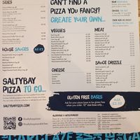 Menu Ii at Salty Bay Co. Pizza Kitchen in St Austell