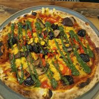 The Green Splat pizza at Salty Bay Co. Pizza Kitchen in St Austell