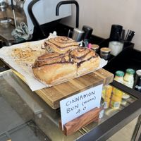 Cinnamon role   at Black Pine Coffee Co in Glasgow
