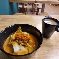 Lontong (I asked for no toufu) at Seva Cafe in Central Singapore
