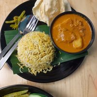 Nasi briyani at Seva Cafe in Central Singapore