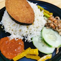 Nasi Lemak at Seva Cafe in Central Singapore