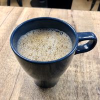 Oat milk coffee  at Seva Cafe in Central Singapore