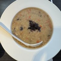 Mixed Veggies and Mushroom Congee - Vegan  at VegeDelight 波羅蜜養生素食 in Toronto