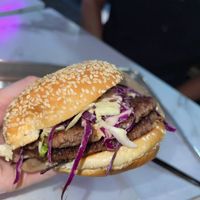 papis main chick w beef instead   at Papi Smash Burger in Orlando