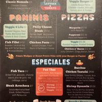 Menu  at Nomada Eatery in Panama City