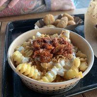 Loaded sundried tomato fries.  at Swing Kitchen in Munich