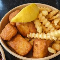 Fish and chips at Swing Kitchen in Munich