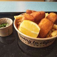 Vish & chips. at Swing Kitchen in Munich