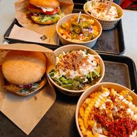 Try Garlic and Greek fries! Its a must! at Swing Kitchen in Munich