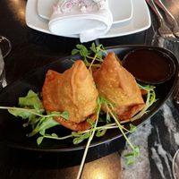 Samosas at Sapphire Indian Restaurant in Merewether