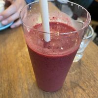 Beets Amazake smoothie   at Cafe Stand Blossom in Kamakura