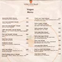 Updated menu 19/03/2023 at Lime and Basil in Alfonso