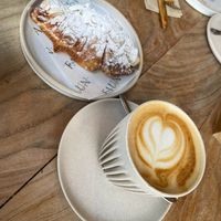 Another Oat Latte & Almond Croissant at Faun in Malvern