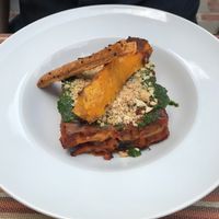 mixed platter and lasagne at Avalon in Ghent