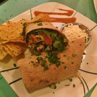 Vegetarian Wrap (Feta cheese on the side) at Green Erth Bistro in Jacksonville