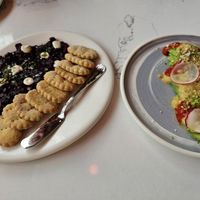 Smoked beet "carpaccio" and aguacate at Astera in Portland