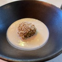 Green Strawberry, Amaranth, rice Koji  at Astera in Portland