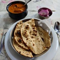 Veg Kofta Curry with Tandoori Roti at Kritika Vegetarian Restaurant in Dubai