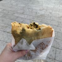 Pizza Fritta Funghi  at Re Fritto in Palermo