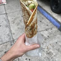 Man’ouche with veggies  at Thyme Machine in Miami