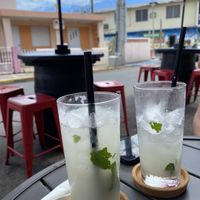 Cucumber mojitos  at La Fonda Gourmet PR in Luquillo
