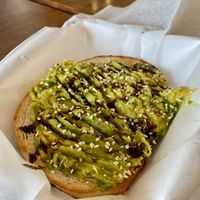 Avocado toast   at Wally's Place Bagel & Deli in South Hero