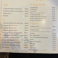 Hot and Cold Drinks  at Arabesque Café in Meiningen