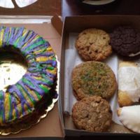 Vegan king cake, hand pies, cookie sandwiches from The PeaceBaker! at The PeaceBaker in Metairie