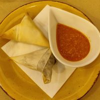 Vegan sambusa at Zigni Ristorante Eritreo in Verona