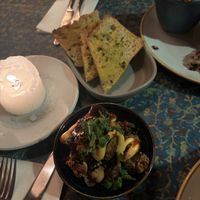 Bang bang cauliflower and garlic bread (added side dishes)   at Lounges - Vito Lounge in Fareham
