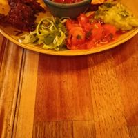 BIRRIA TACOS WITH BLACK BEAN & SWEETCORN AND SPICY TOMATO DIP-vegetarian at Lounges - Vito Lounge in Fareham