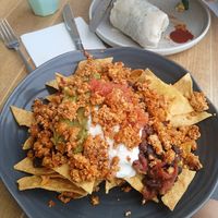 Vegan nachos at Beach Bar in Merewether