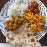 White rice, mushroom masala, biryani, roti, chana masala   at Sultan's Grill Authentic Turkish & Indian Cuisine in Phuket