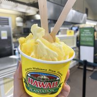 Dope whip with pineapple added  at The Plantation Grille in Wahiawa