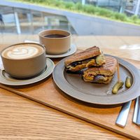 hummus sandwich at Verve Coffee Roasters Roppongi  in Tokyo