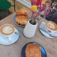 Cappuccinos & pains au chocolat at ima vegan  in Hamburg