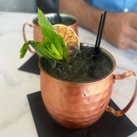 Moscow mule at Massaya Lebanese Restaurant and Bar in Ashburn