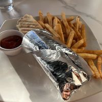 Falafel wrap  at Massaya Lebanese Restaurant and Bar in Ashburn