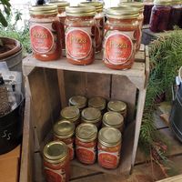 Pizza and marinara sauce available at Dickinson College Farm Works in Carlisle
