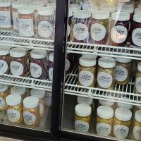All the sauerkraut! 😋 at Dickinson College Farm Works in Carlisle