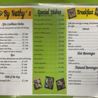 Menu  at By Nathy's in Puerto Viejo De Talamanca