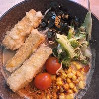 Crispy tofu ramen   at Wafu Salad & Bowl in Hobart